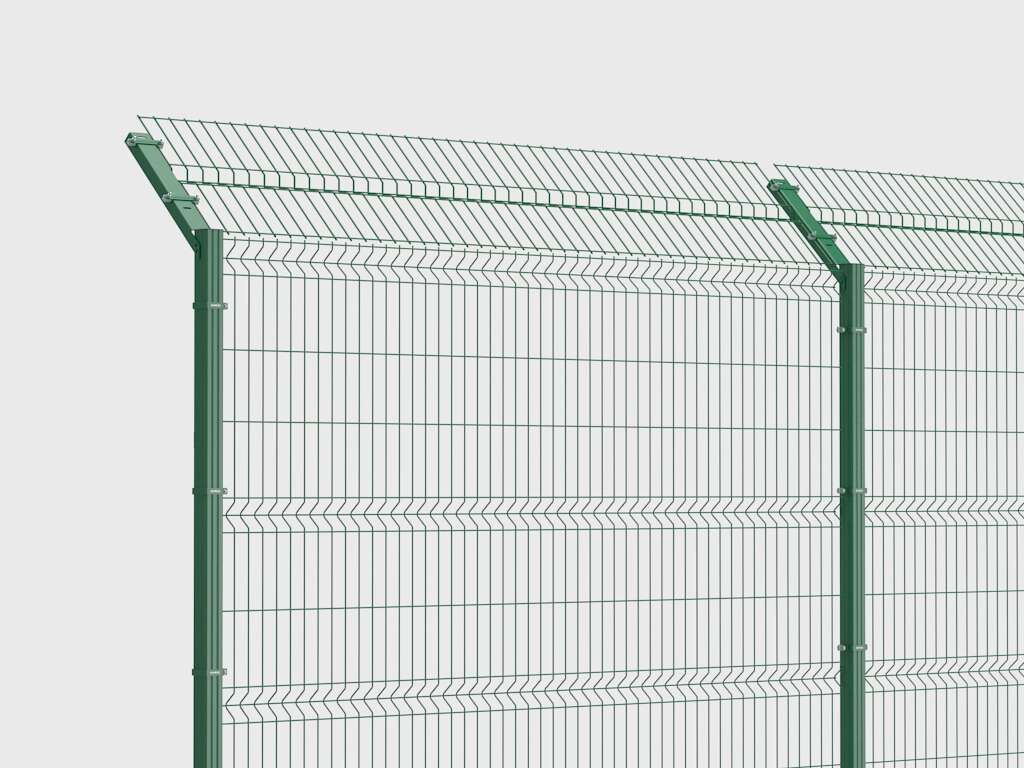 Забор из заборной секции «Усиленная» и стального прутка 6 мм 17