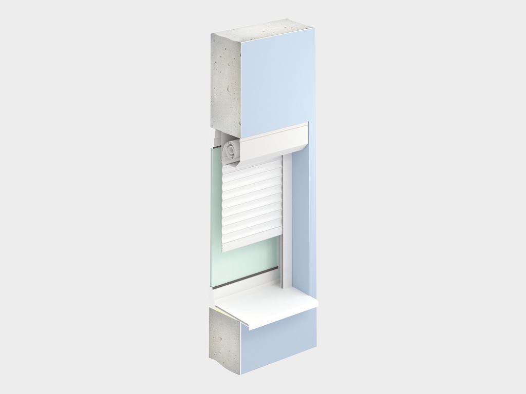 Рольставни взломостойкие на окна из экструдированного роллетного профиля RHE45M 5 Рольставни взломостойкие на окна из экструдированного роллетного профиля RHE45M 5