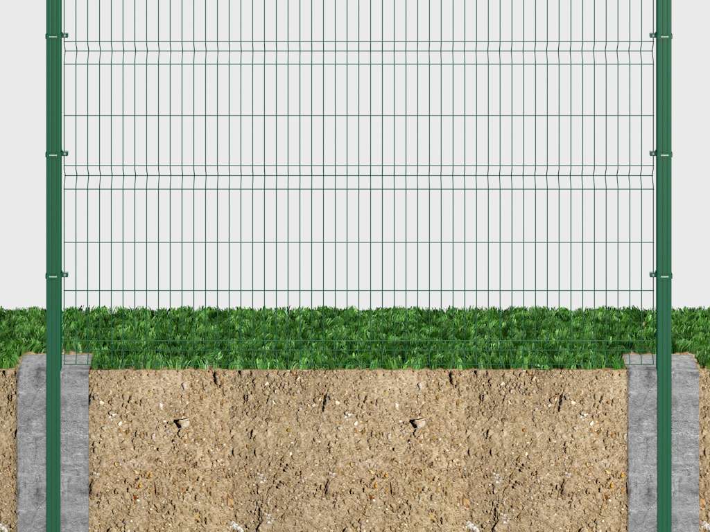 Забор из заборной секции «Оптима Лайт» и стального прутка 3,5 мм 8 Забор из заборной секции «Оптима Лайт» и стального прутка 3,5 мм 8