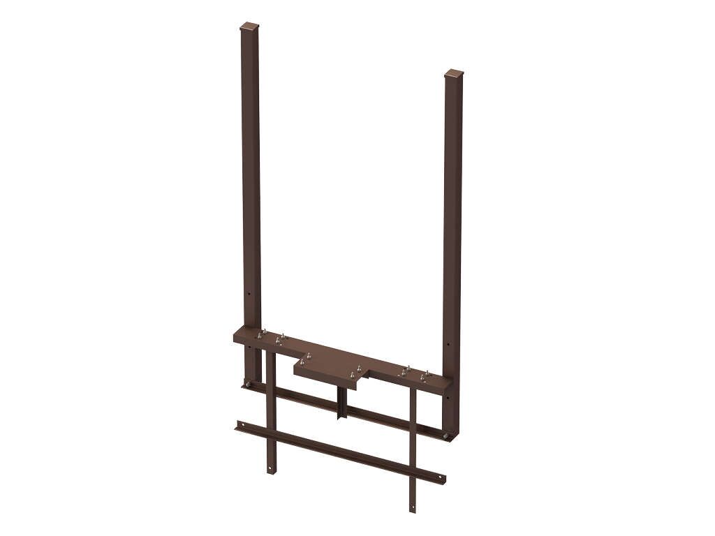 Откатные ворота из сендвич-панелей 9