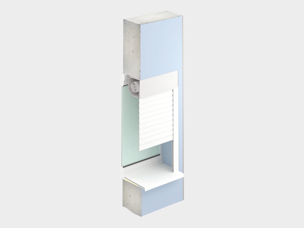 Рольставни взломостойкие на окна из экструдированного роллетного профиля RHE45M 6 Рольставни взломостойкие на окна из экструдированного роллетного профиля RHE45M 6