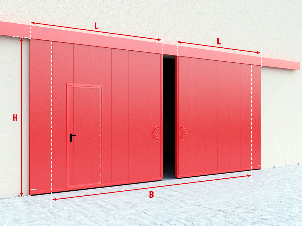 Откатные противопожарные ворота с классом огнестойкости EI60, EI90 3 Откатные противопожарные ворота с классом огнестойкости EI60, EI90 3