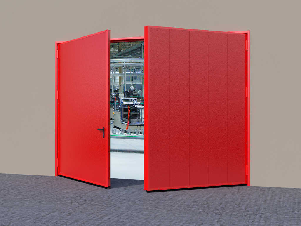 Распашные противопожарные ворота с классом огнестойкости EI90, EI120 20