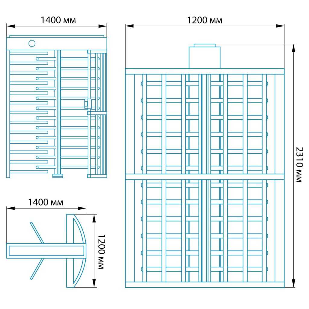 Полноростовой турникет БЛОКПОСТ РСТ 600 4 Полноростовой турникет БЛОКПОСТ РСТ 600 4