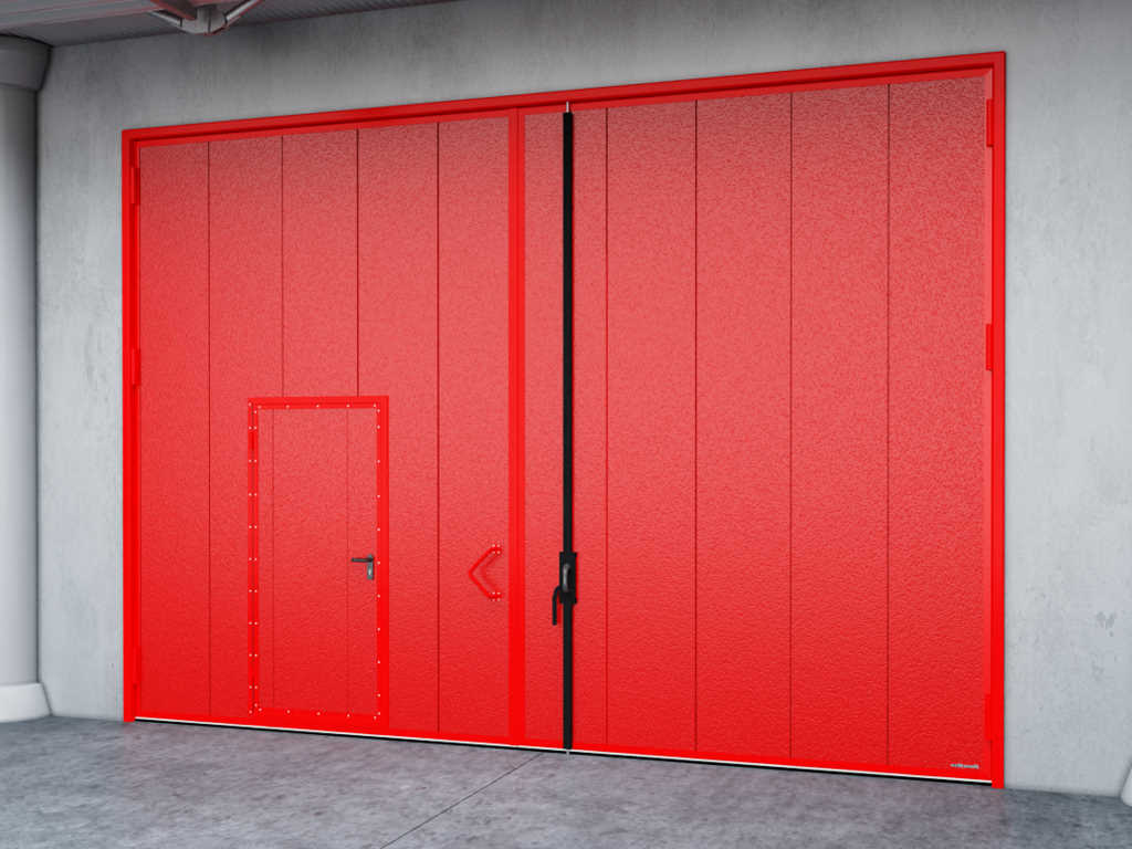 Распашные противопожарные ворота с классом огнестойкости EI90, EI120 18