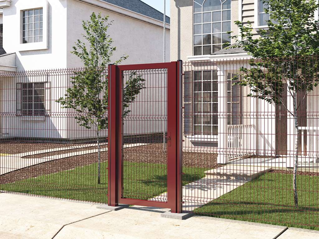 Калитка со стальной рамой и заполнением сварной сеткой 10