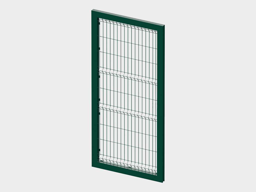 Калитка со стальной рамой и заполнением сварной сеткой 13