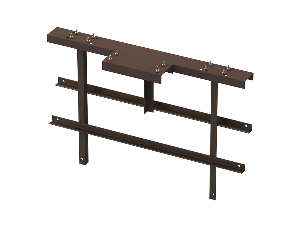 Откатные ворота из профлиста Revolution 7