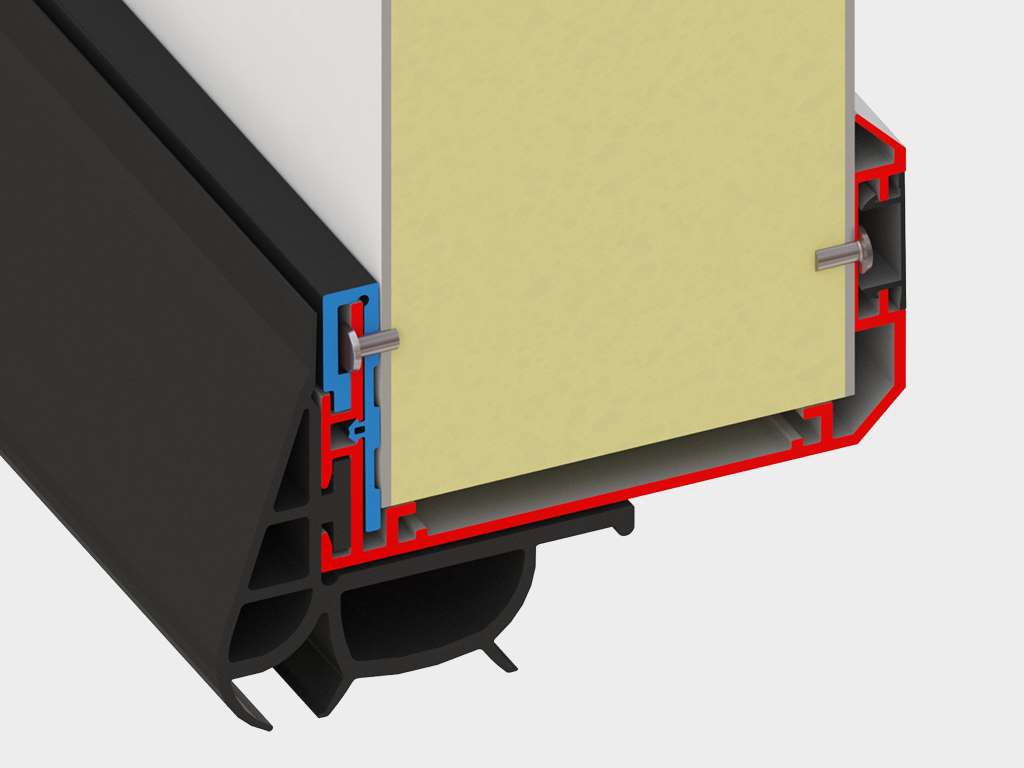 Холодильные распашные двери IsoDoor IDH1 для морозильных камер 32 Холодильные распашные двери IsoDoor IDH1 для морозильных камер 32