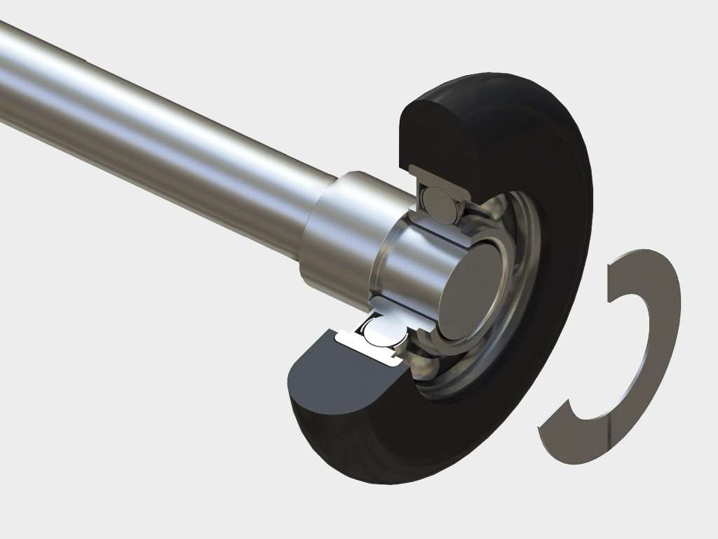 Ворота гаражные секционные из алюминиевых панелей с пружинами растяжения RSD01LUX 23