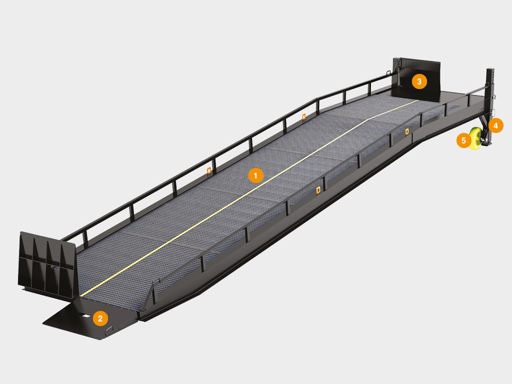 Рампа мобильная без опоры на кузов автомобиля 1