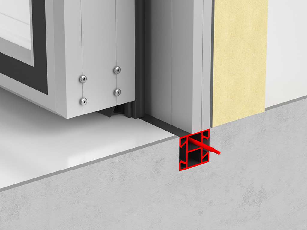 Холодильные двустворчатые распашные двери IsoDoor IDH2 для морозильных камер 32