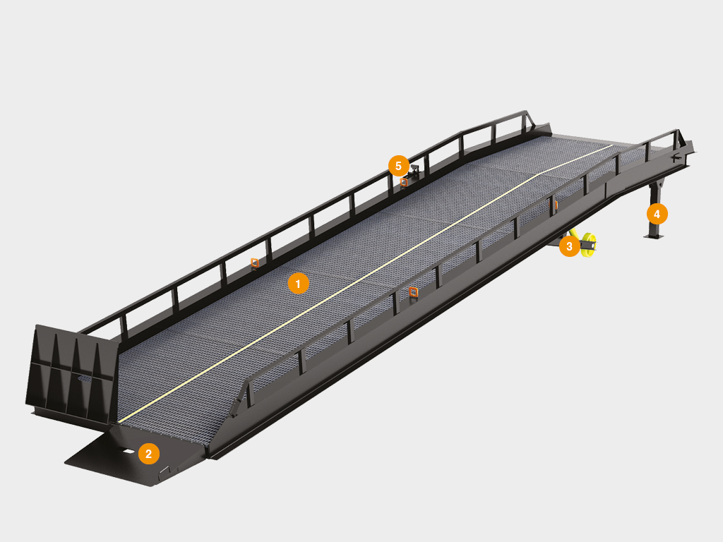 Рампа мобильная с опорой на кузов автомобиля 1 Рампа мобильная с опорой на кузов автомобиля 1
