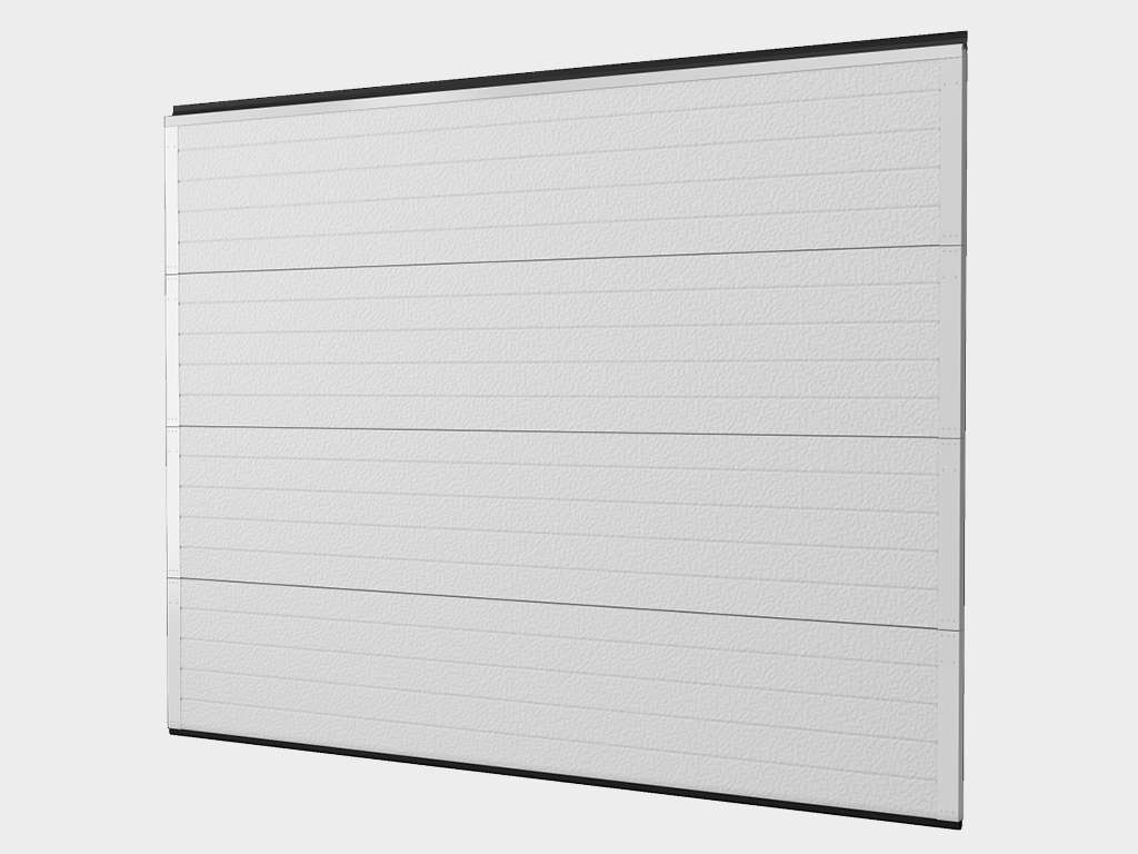 Ворота гаражные секционные из алюминиевых панелей с пружинами растяжения RSD01LUX 13