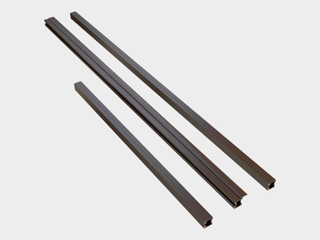 Калитка в алюминиевой раме с заполнением сендвич-панелями PSD-A 21