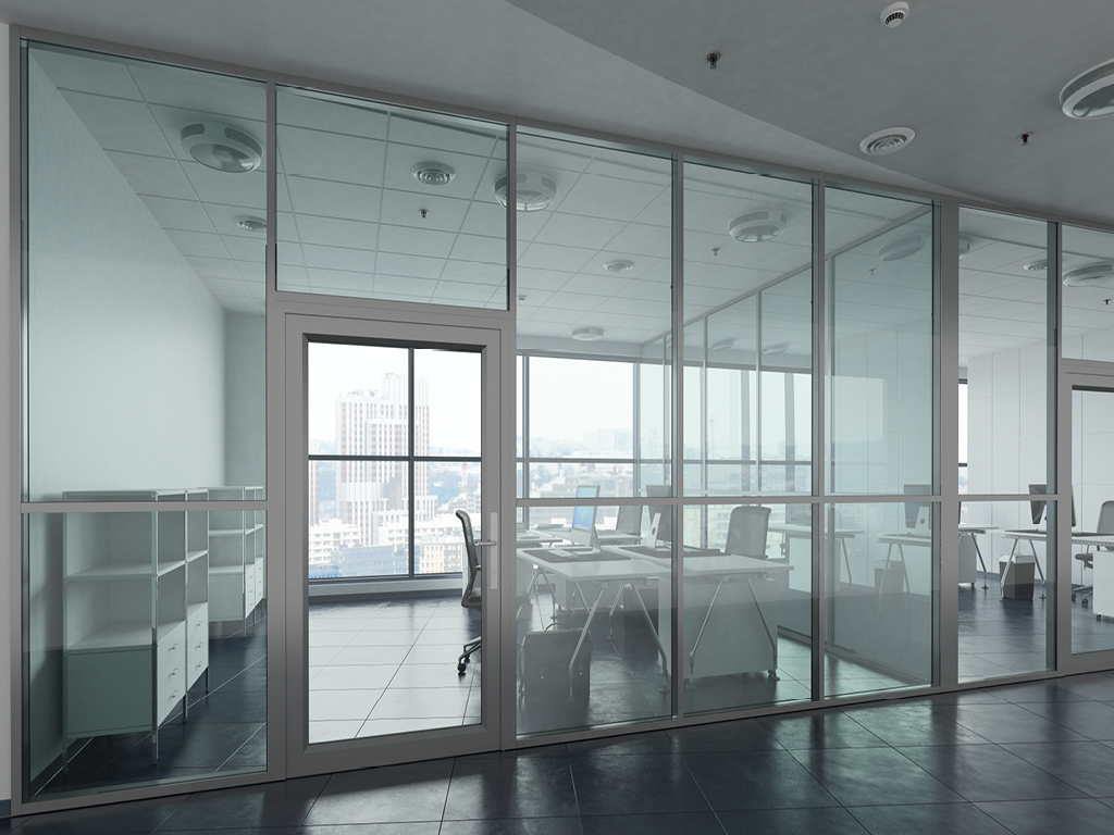 Офисные алюминиевые перегородки 3