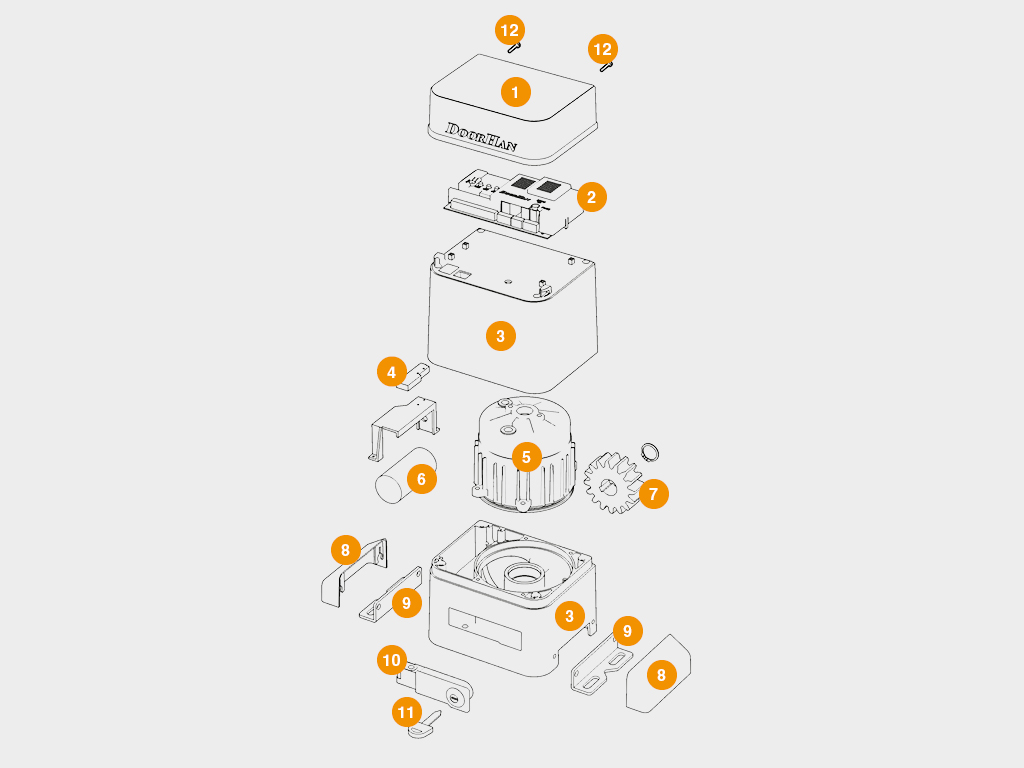 Привод Sliding-2100 Pro для откатных ворот 1