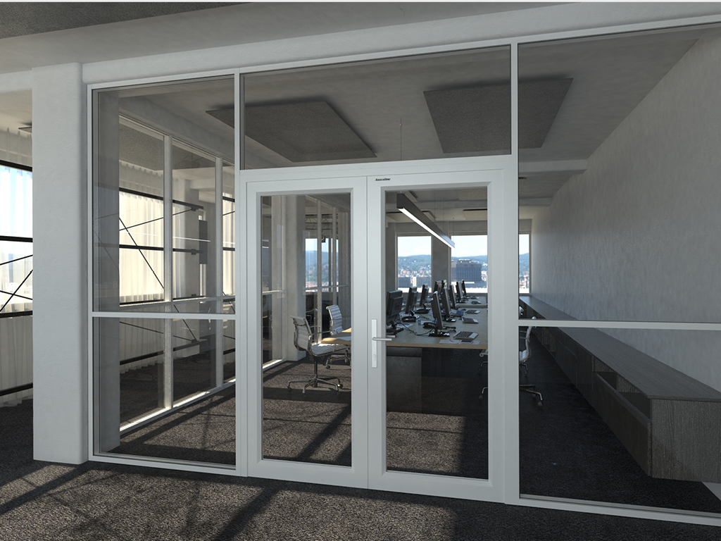 Офисные алюминиевые перегородки 5