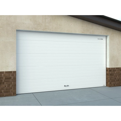 Ворота гаражные секционные из алюминиевых панелей с пружинами растяжения RSD01LUX