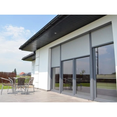 Рольставни на окна из пенозаполненного перфорированного роллетного профиля RH45PN