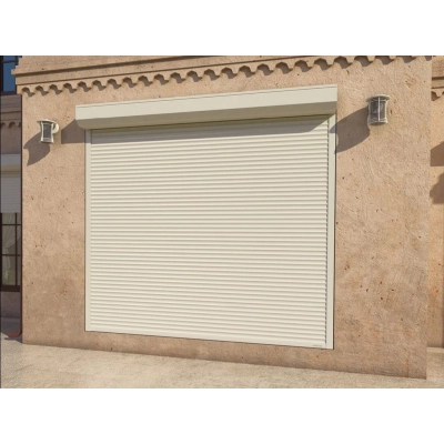 Рольставни на витрину из стального роллетного профиля RHS52