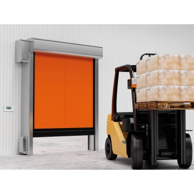 Ворота рулонные скоростные для морозильных камер
